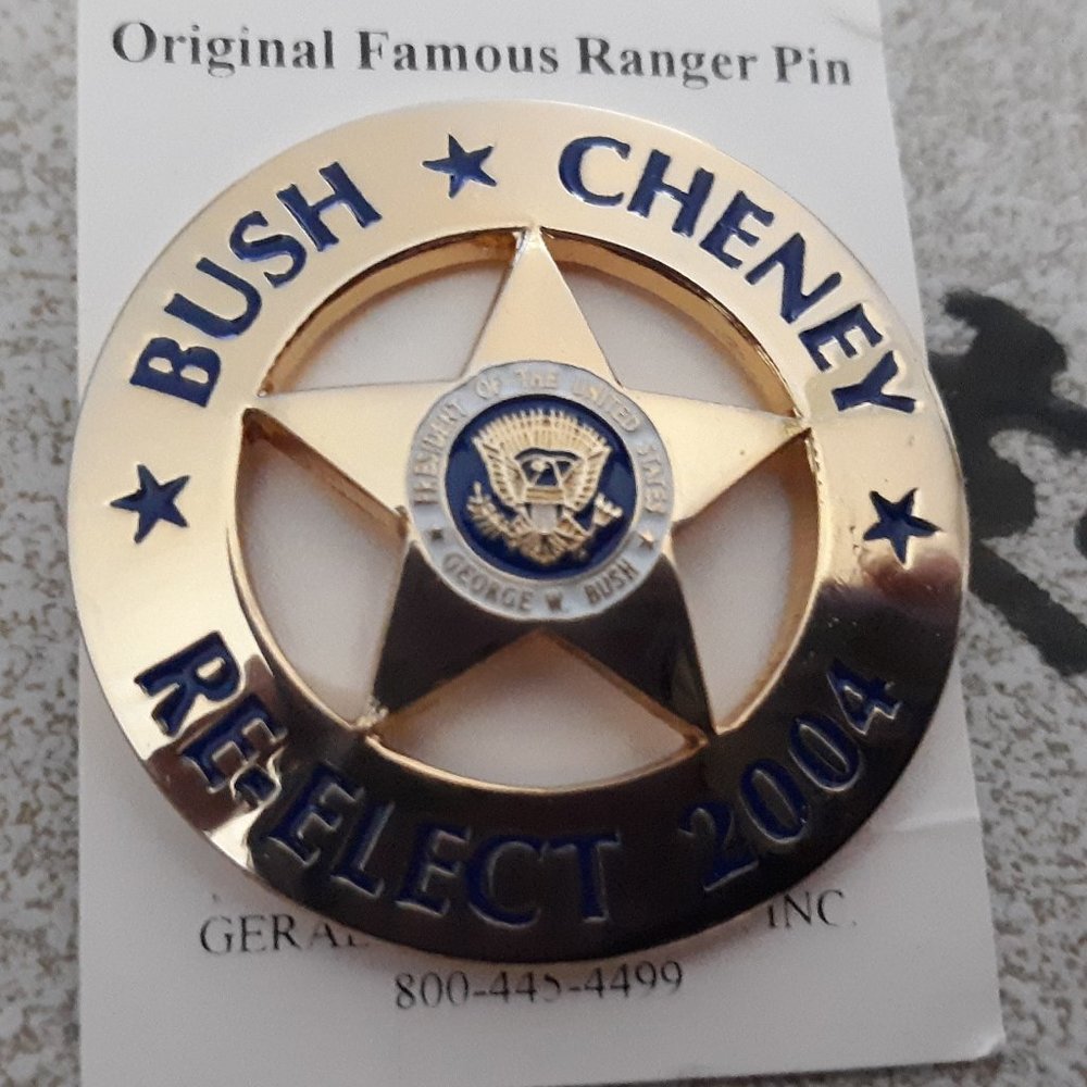 Bush Cheney 2004 Original Ranger Pin! BOGO50%Off!